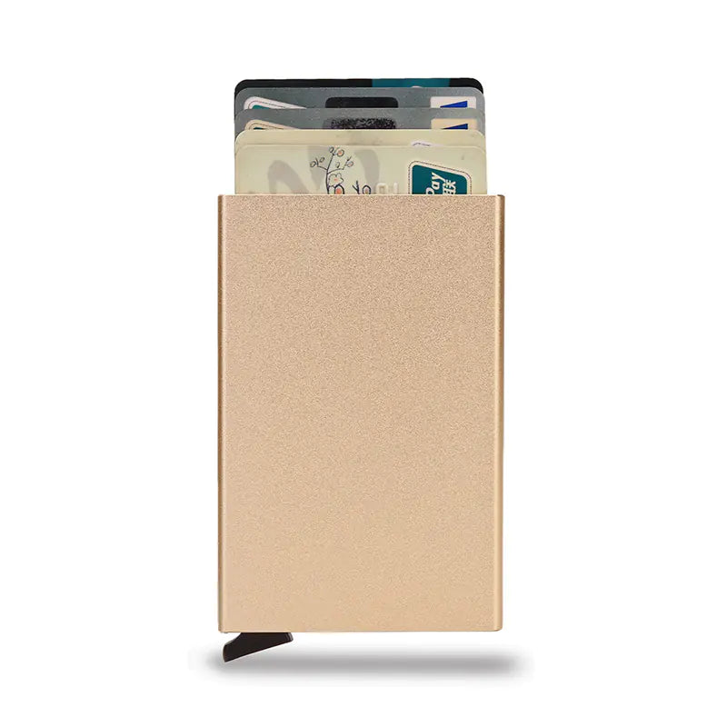 Anti-Magnetic Aluminum RFID Card Holder Wallet Anti Spier