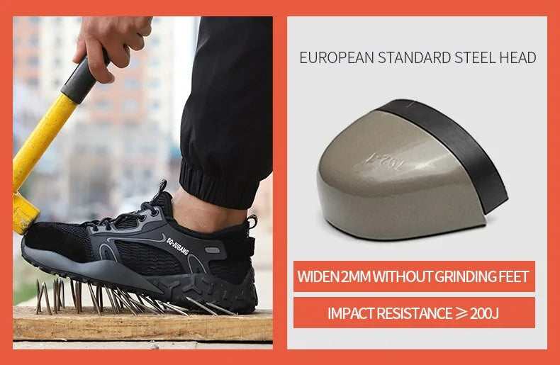 Anti-collision and Anti-smashing Breathable Safety Shoes Anti Spier