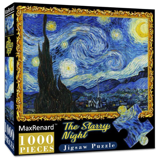 1000 Pieces Van Gogh Starry Night Pressure Puzzle - Anti Spier - Anti Spier -