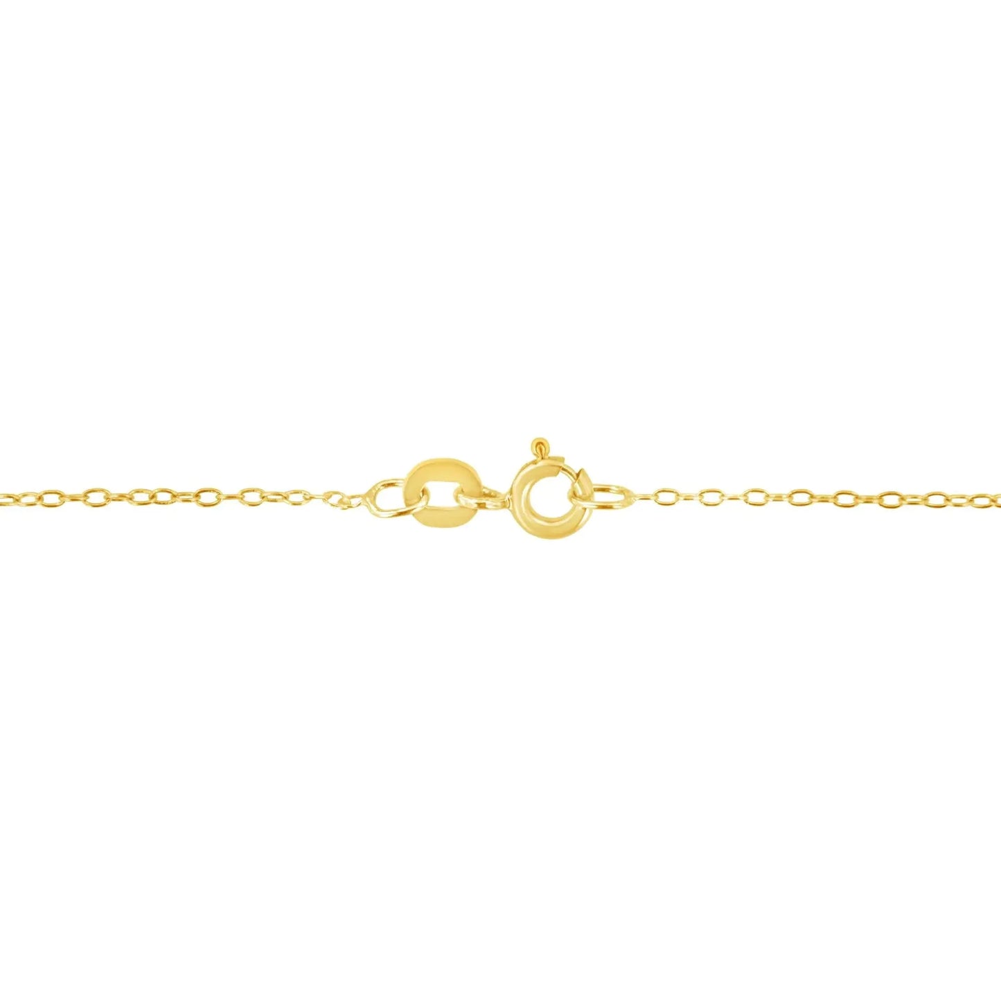 10K Gold 1/5 Cttw Princess Cut Diamond 3 Stone Drop 18" Pendant Necklace (H - I Color, SI2 - I1 Clarity) - Anti Spier - Anti Spier - necklace