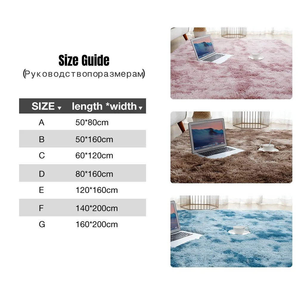 Fluffy Floor Carpets Anti Spier