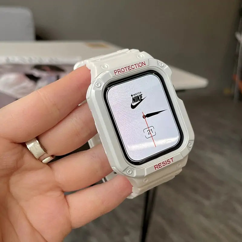 Watch Band & Case For iWatch Series 7 6 SE 5 Anti Spier