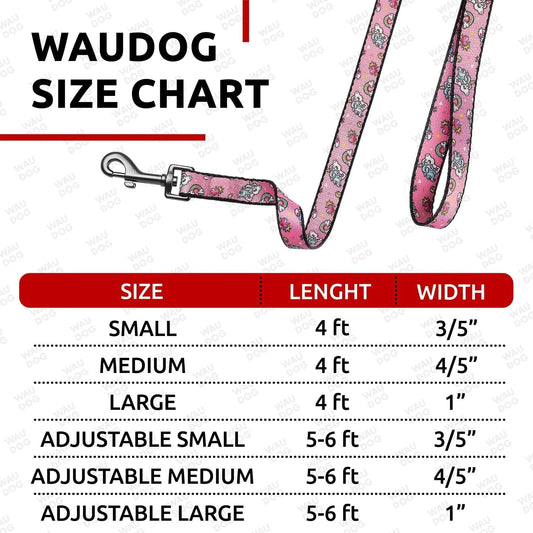 Nylon Dog Leash for Small Dogs Medium Dogs 4 Ft x 4/5 inch Wide Unicorns Color Anti Spier