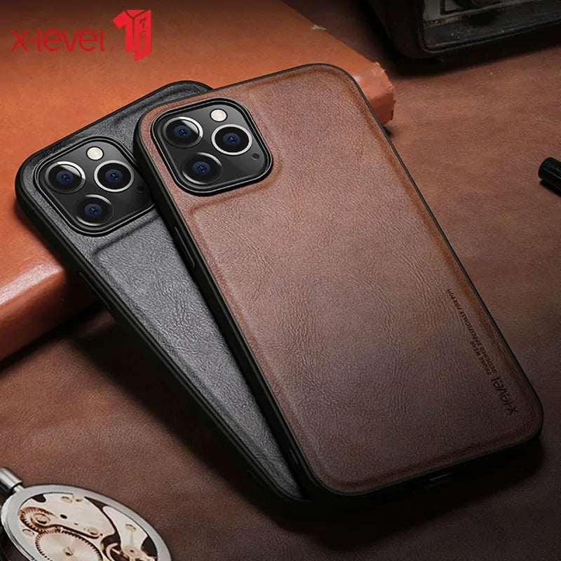 Leather iPhone Case Anti Spier