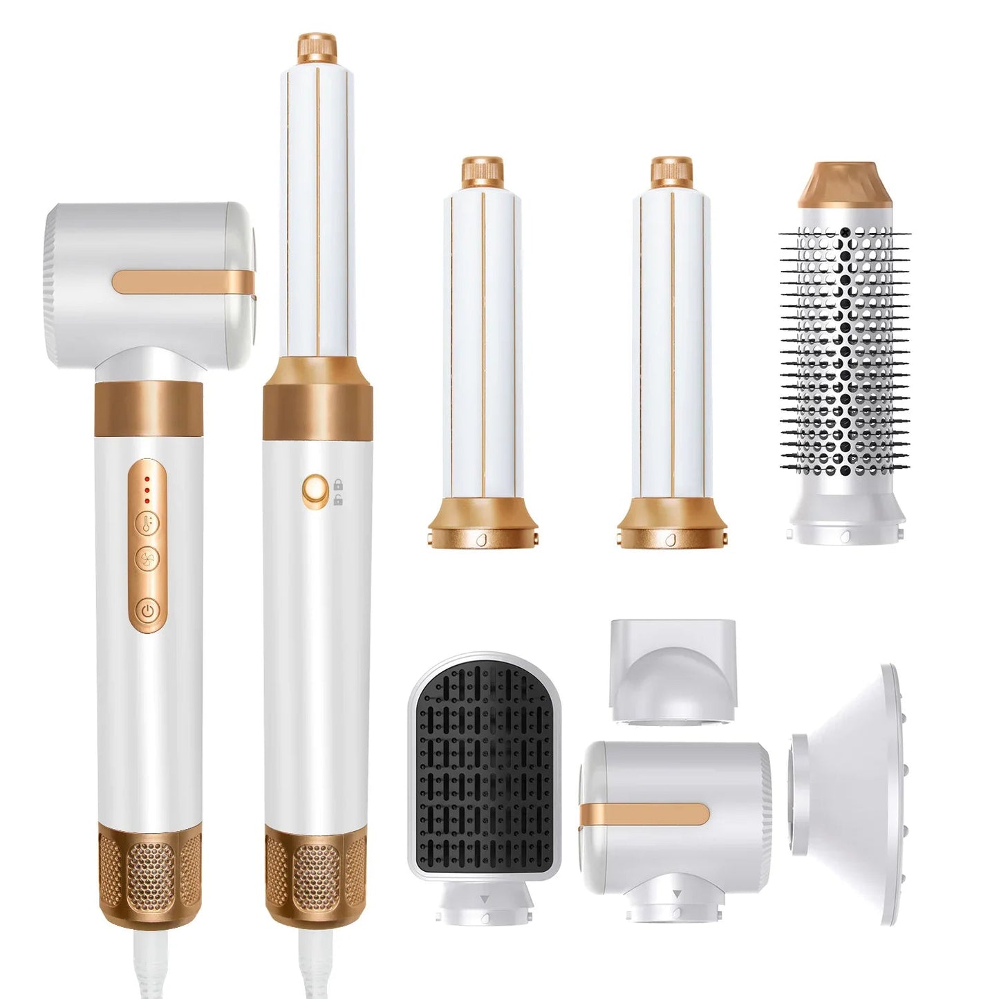 7-in-1 Hot Air Hair Styling Comb Anti Spier