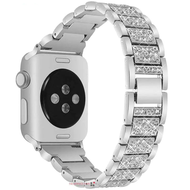 Crystal Bling Band Case iWatch Strap For Apple Watch Ultra Series 8 7 SE 6 5 4 3 - Anti Spier