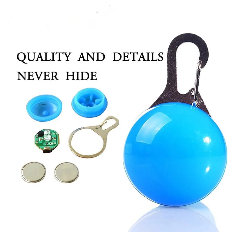 LED Pet Collar Pendant for Night Safety Anti Spier