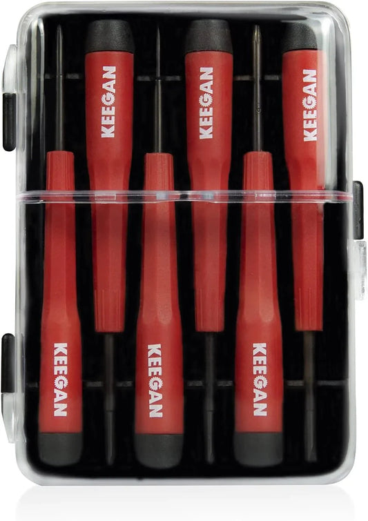 6 Piece Precision Screwdriver Tool Set Eyeglass Repair Computer Kit Magnetic Bit Anti Spier