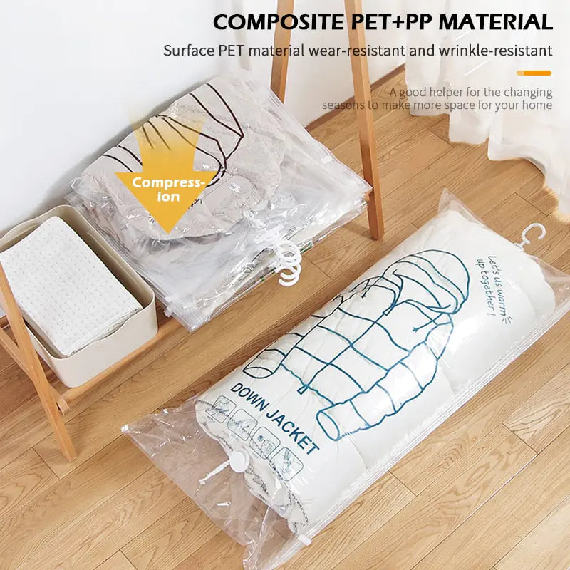 Closet Hanging Organizer Vacuum Bag Anti Spier