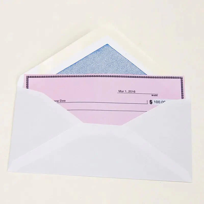 #6 3/4 Security Envelope w/ Gummed Closure (80/Pack) - Anti Spier - Anti Spier -