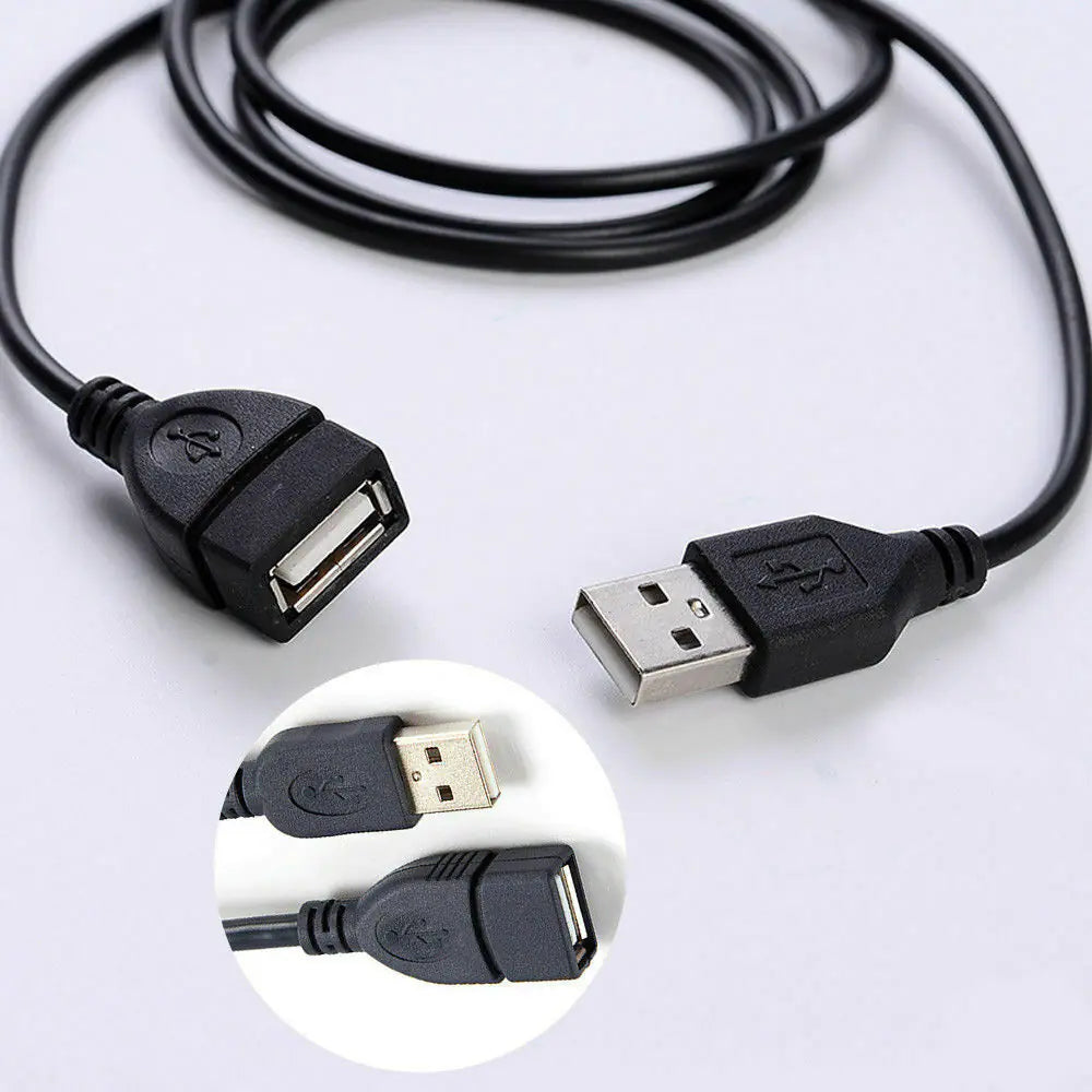 6FT USB 2.0 Male to Female Extension Data Charger Cable Cord Adapter M/F 6 Feet Anti Spier