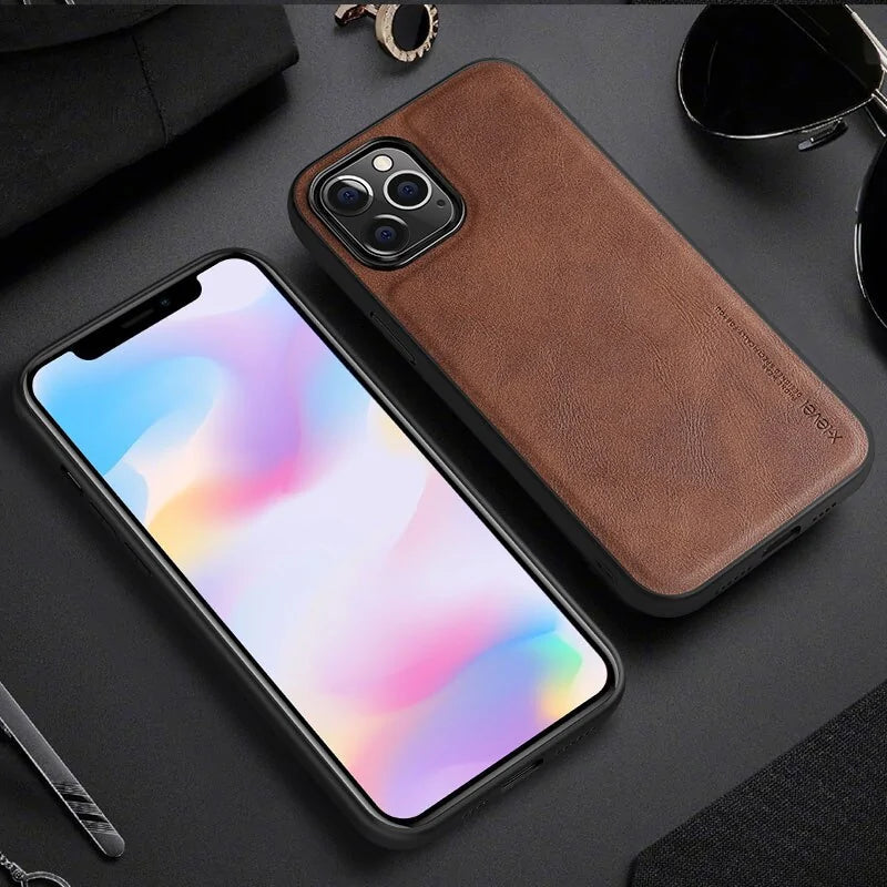 Leather iPhone Case Anti Spier