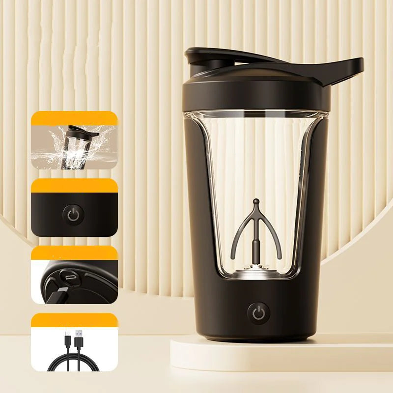 400ML Electric Protein Shaker Bottle Anti Spier