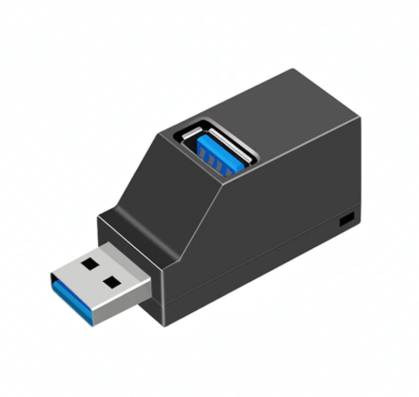 2 Pcs 3 Port USB 3.0 Hub Portable High Speed Splitter Box For PC Notebook Laptop Anti Spier