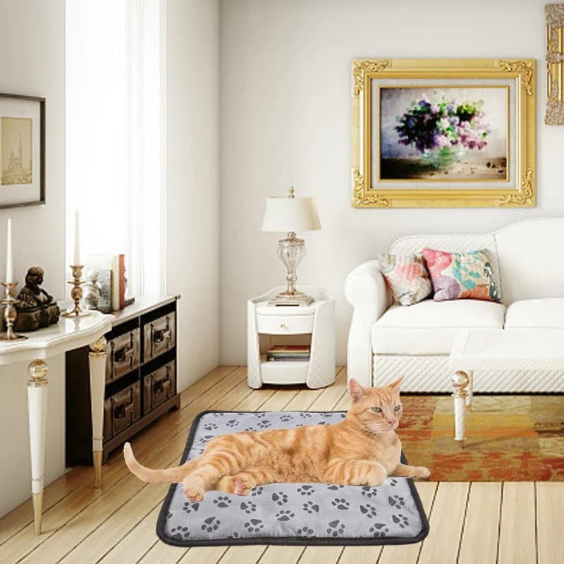 Pet Heated Blanket with Auto-Off & Waterproof Anti Spier