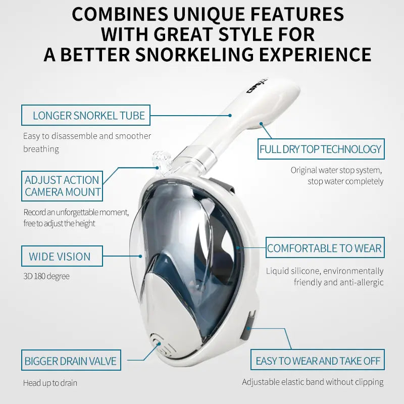 Full Face Scuba Diving Mask Anti Spier