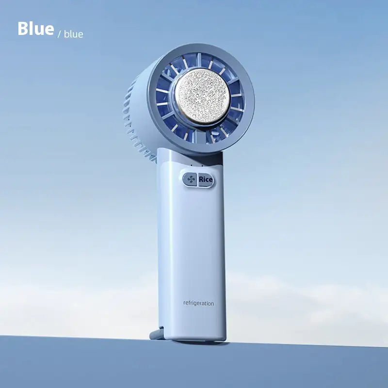 2024 Summer Gadget Handheld Turbo Jet Fan Mini Portable Ice Cold Fan Generation Brushless Motor Wind High Speed Duct Fans Violent Blower Anti Spier