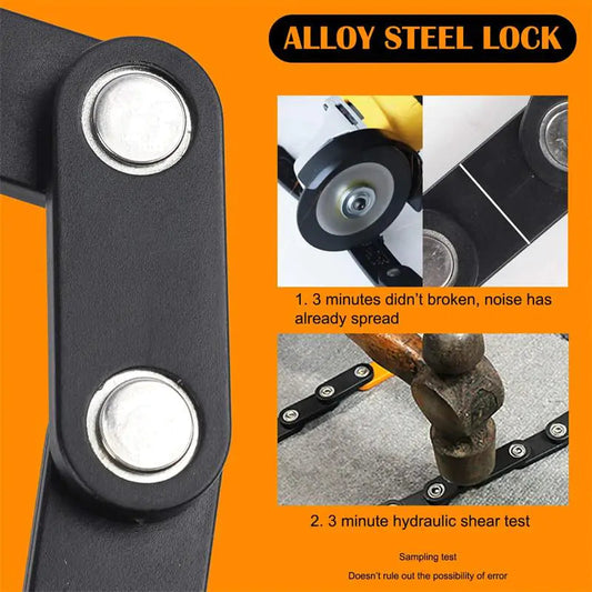 Foldable Bike Lock Anti Spier