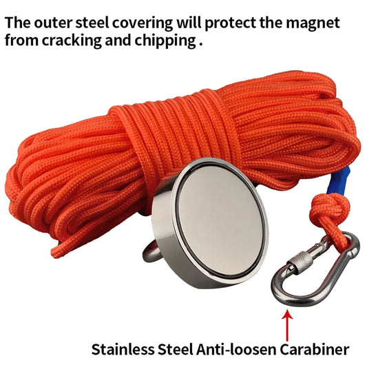 Heavy Duty Fishing Magnet Rope Anti Spier