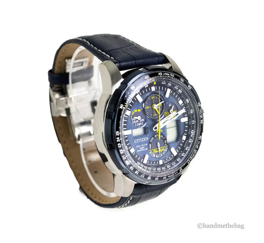 Citizen Blue Angels Skyhawk AT Crocodile Print Strap Watch - Anti Spier