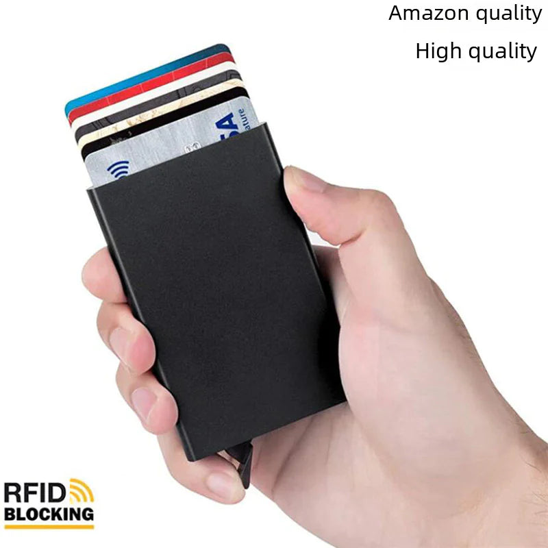 Anti-Magnetic Aluminum RFID Card Holder Wallet Anti Spier