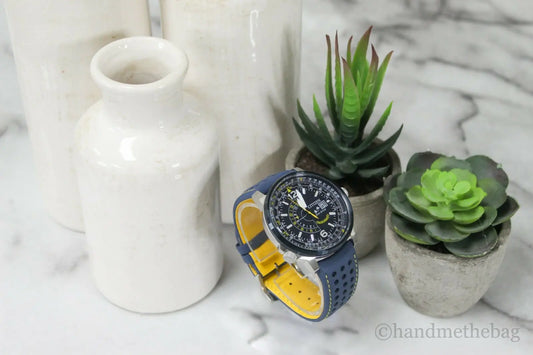 Citizen Promaster Nighthawk Blue Angels Navy Yellow Accent Watch - Anti Spier