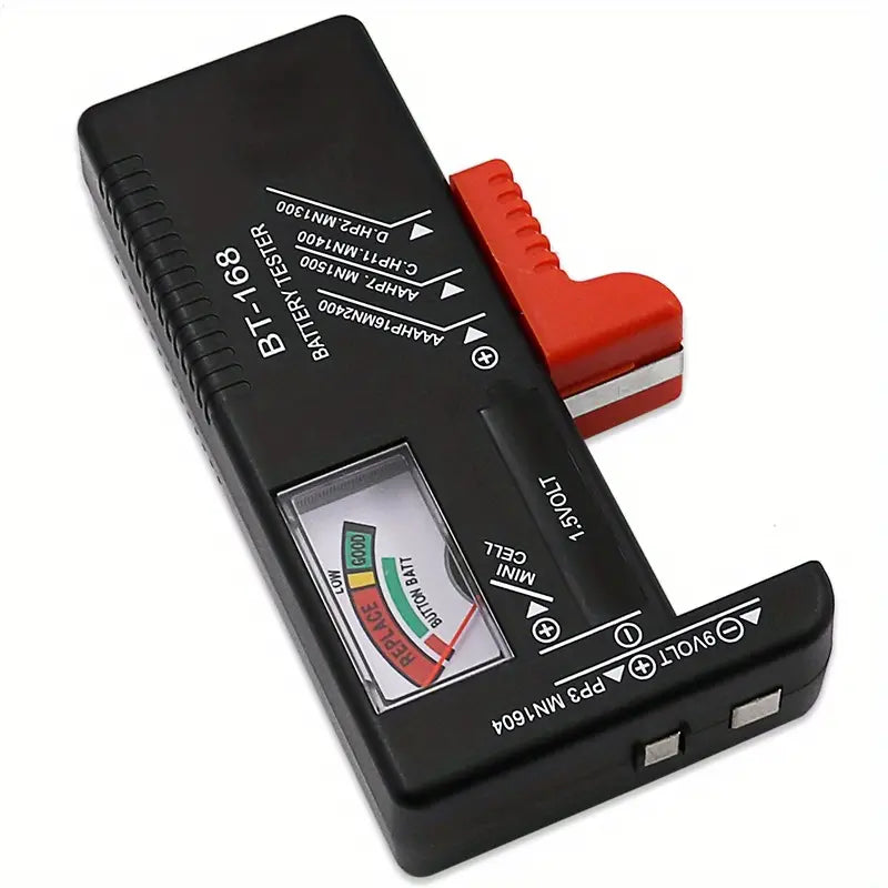 Universal Battery Tester for AAA AA C D 9V Batteries Anti Spier