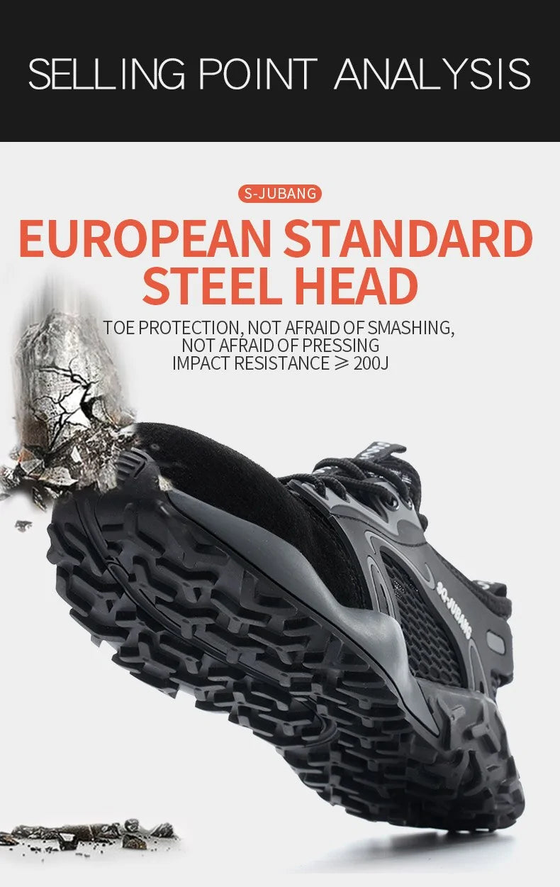 Anti-collision and Anti-smashing Breathable Safety Shoes Anti Spier