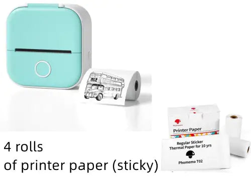 Portable Mini Thermal Label Printer Home Photo Printer Student Wrong Question Printer Bluetooth Mini Label Printer Price Tag - Anti Spier