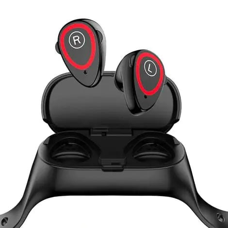 Smart Watch with Built-in TWS Wireless Bluetooth Earphone Blood Heart Rate Monitor Anti Spier