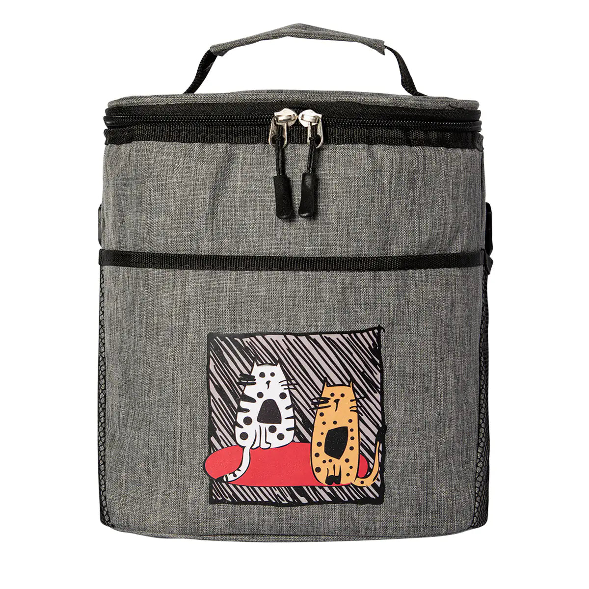 Biggdesign Cats Insulated Lunch Bag, Gray Anti Spier