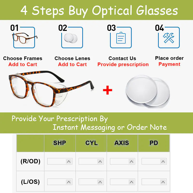 Moisture-Proof Blue Light Blocking Glasses with Prescription Frame Anti Spier
