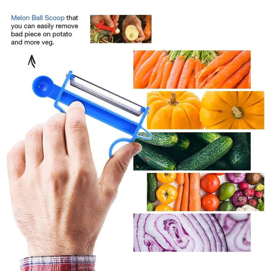 Magic Trio Peeler, Slicer and Shredder Anti Spier