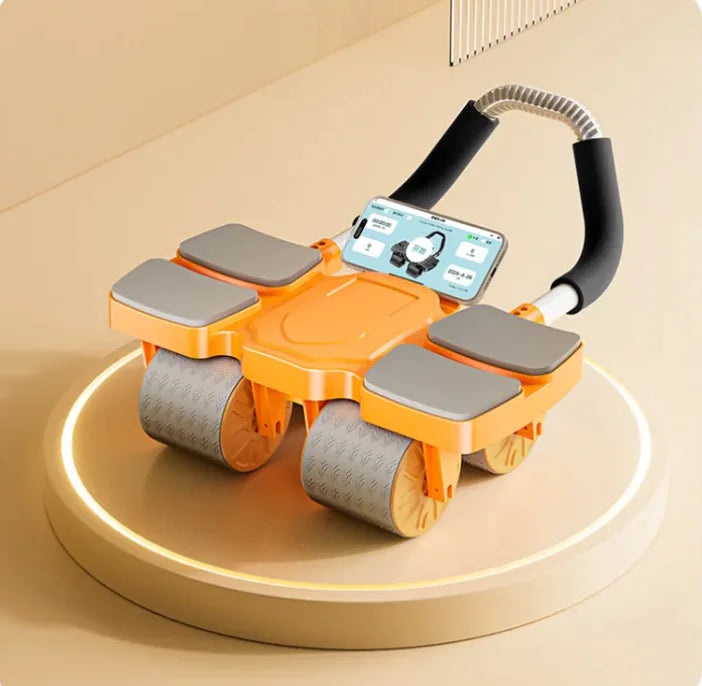 Smart Abdominal Wheel with Auto-Rebound & Fitness App Integration Anti Spier