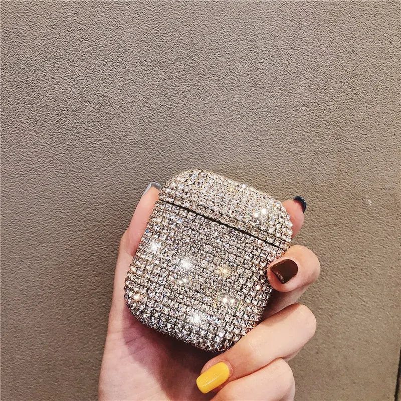 Luxury Bling Earbuds Case Anti Spier