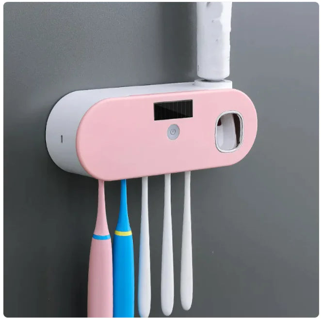 UV Clean USB Smart Toothbrush Holder & Cup Set Anti Spier