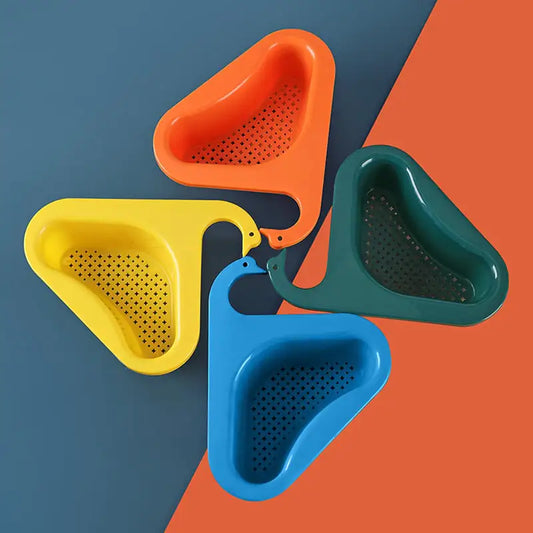 Household Sink Hanging Fruit and Vegetable Filter Water Drain Basket - Kitchen Dry and Wet Separation Swan Drain Basket