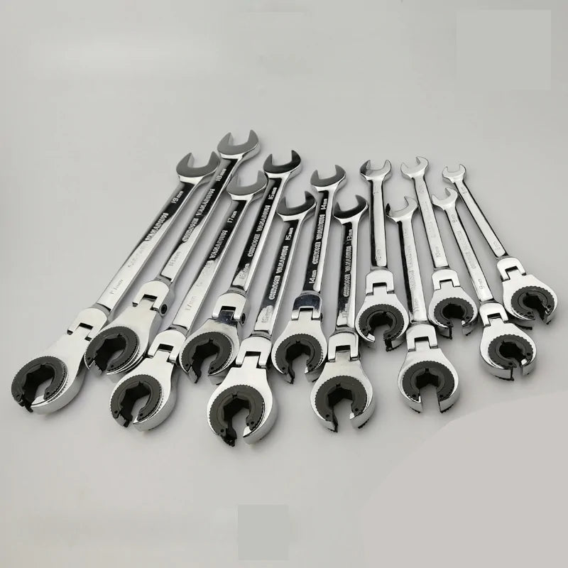 Flexible Ratchet Spanner Wrench Tool Anti Spier