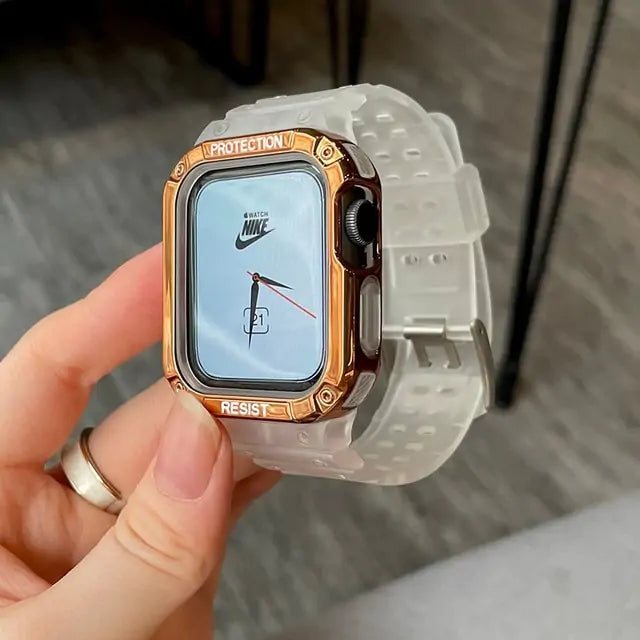 Watch Band & Case For iWatch Series 7 6 SE 5 Anti Spier