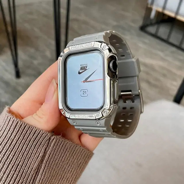 Watch Band & Case For iWatch Series 7 6 SE 5 Anti Spier