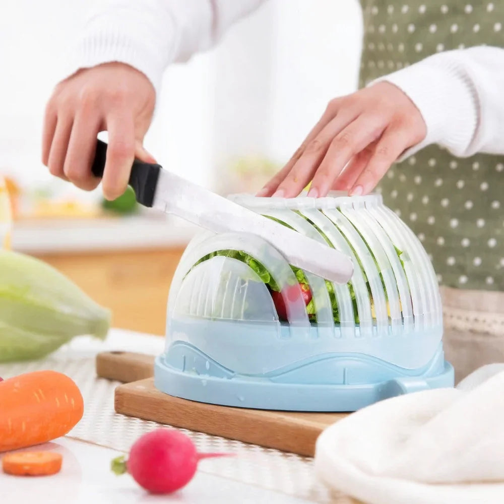 Upgraded Salad Cutter Bowl Anti Spier