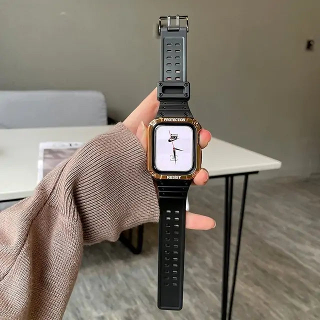 Watch Band & Case For iWatch Series 7 6 SE 5 Anti Spier