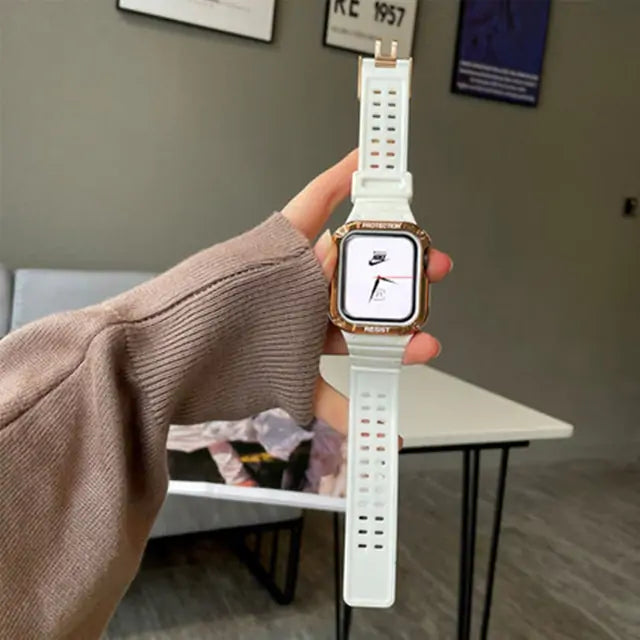 Watch Band & Case For iWatch Series 7 6 SE 5 Anti Spier