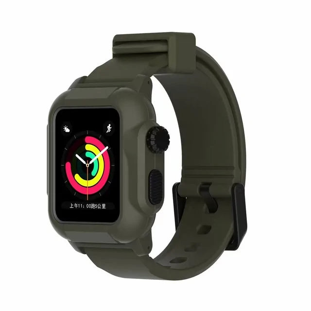 Waterproof Case And Strap Watch Anti Spier