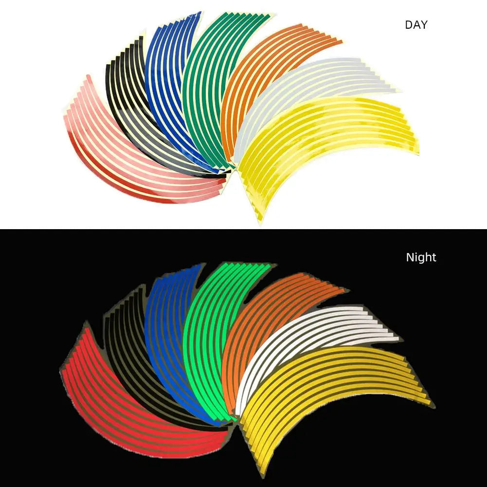 Wheel Stickers Tire Reflective Anti Spier