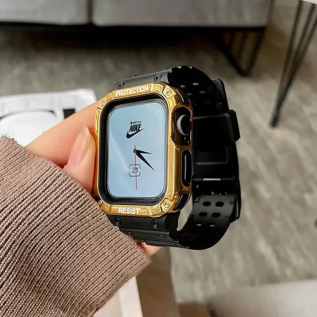 Watch Band & Case For iWatch Series 7 6 SE 5 Anti Spier