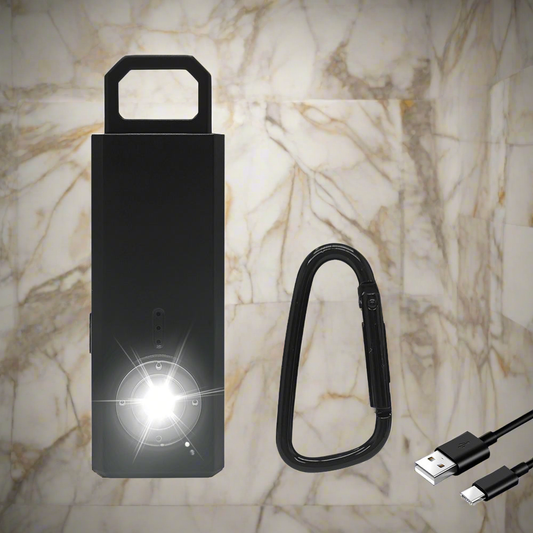 Stay safe, stay charged, and light your way with this 3-in-1 safety device.