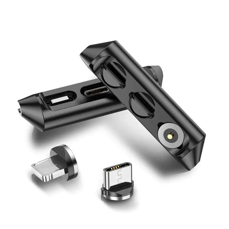3 in 1 Magnetic Cable Plugs Case Anti Spier