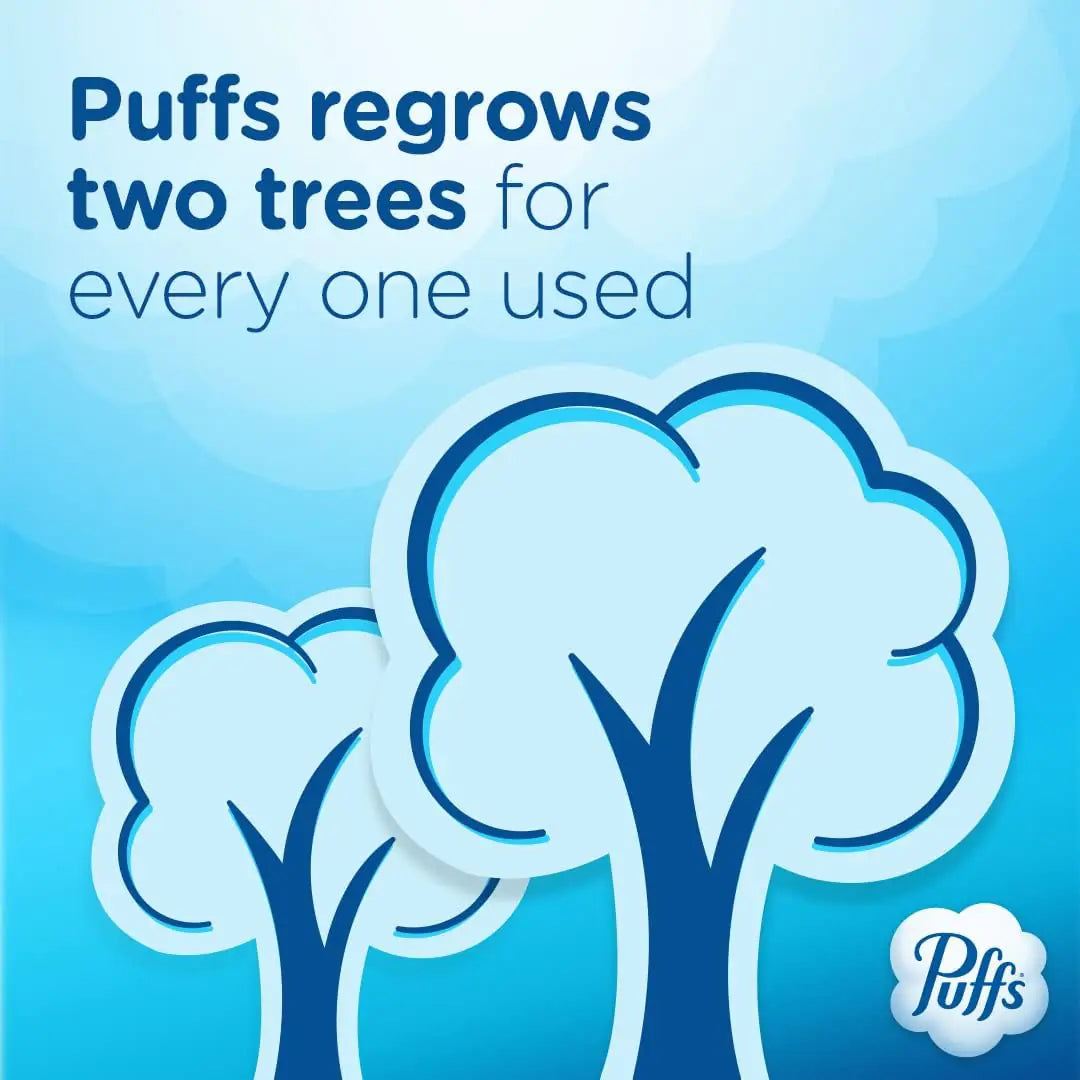 Puffs Ultra Soft Non-Lotion Facial Tissue, 8 Family Boxes, 124 Facial Tissues per Box 124 Count (Pack of 8) Anti Spier