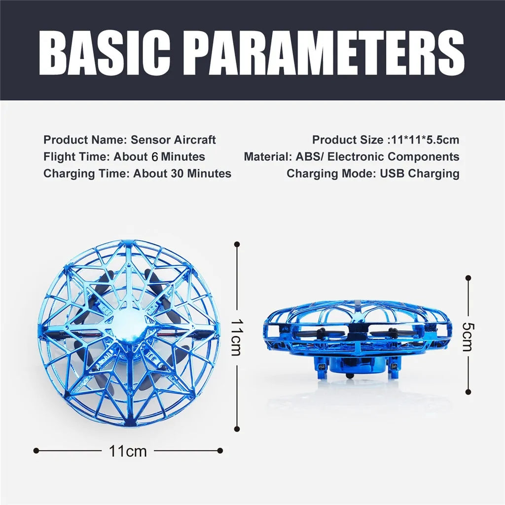 Mini Drone Quad Induction Levitation UFO Anti Spier